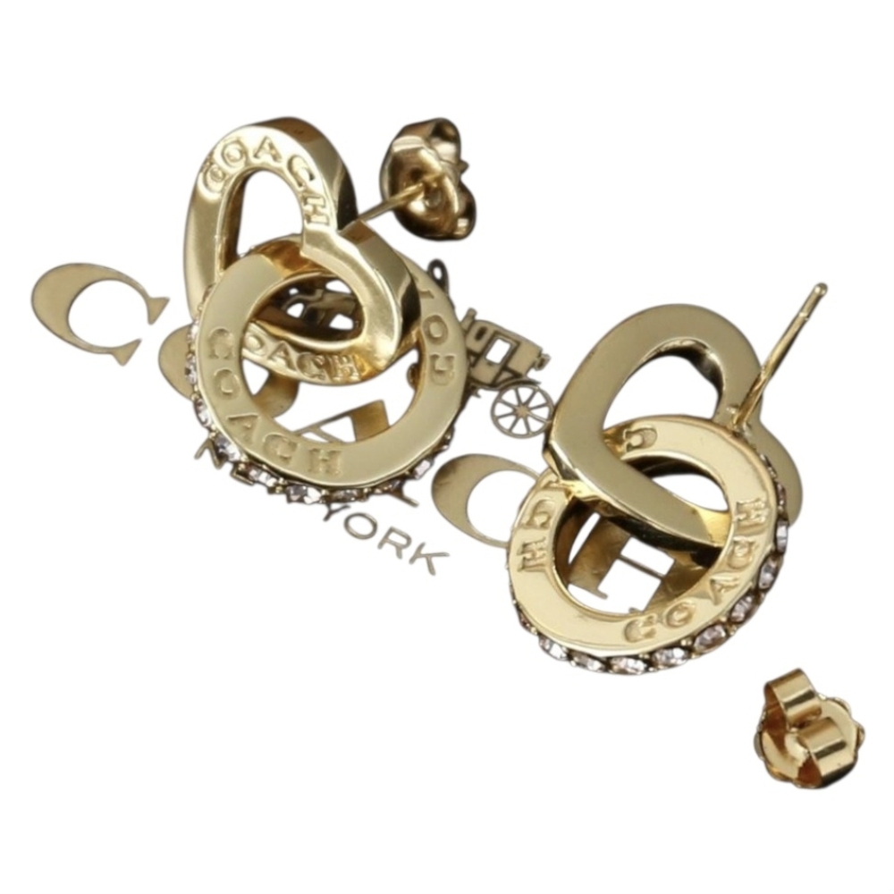 Coach interlocking earrings - Picture 3 of 7
